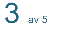 3 av 5 3 av 5